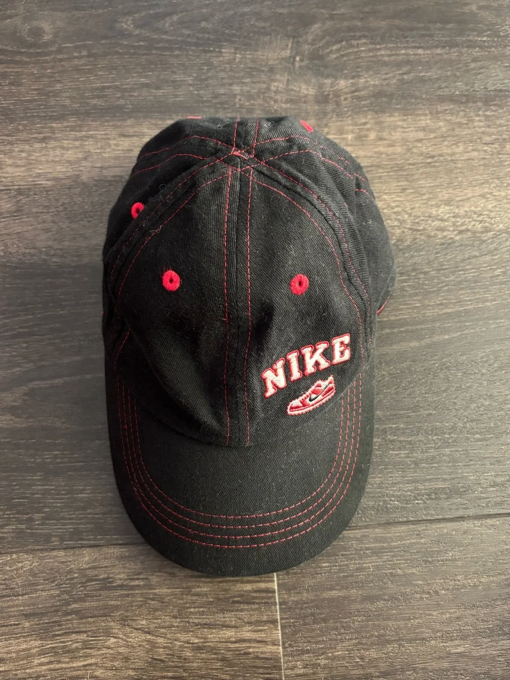 Vintage Y2K Youth Nike Dunk Shoe Hat Black